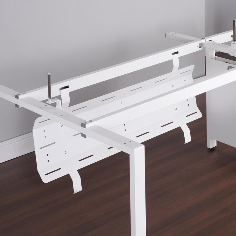 Double Drop Down Cable Tray Bracket For Adapt And Fuze Desks