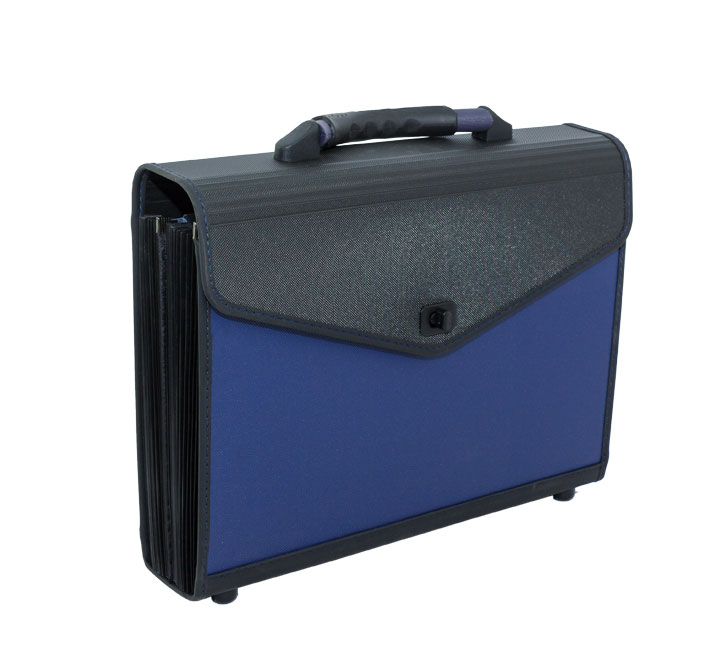 Concord Expanding Organiser File Polypropylene 13 Part Blue /& Black