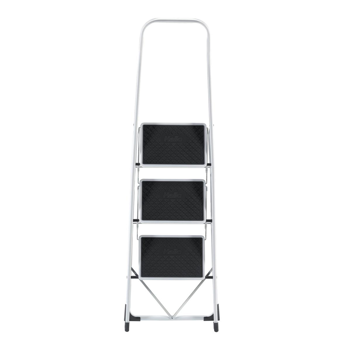 5 Star Step Stool Mobile Spring-loaded Castors up to 150kg Top D290xH430xBase D435mm 5kg Black