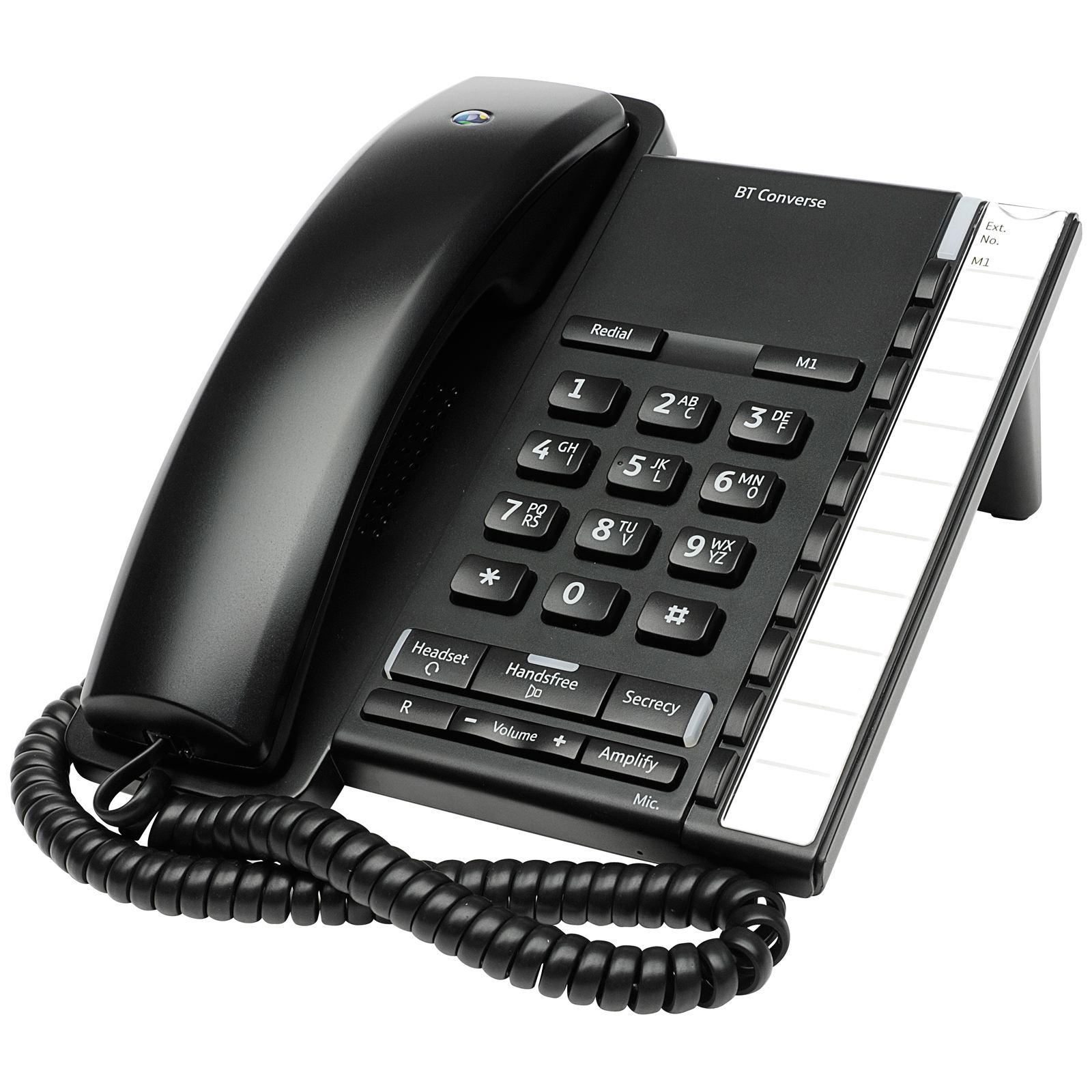 BT Converse 2200 Corded Phone Black 040208 from The Green Stationery