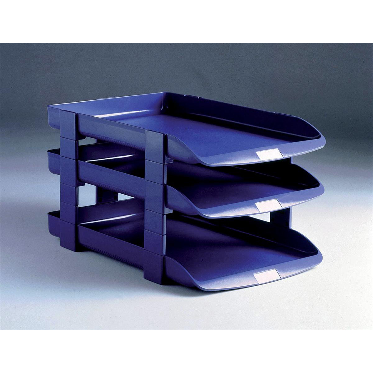 Pack 5 Rexel Agenda Classic Risers Self-locking for Letter Trays 53mm Charcoal Ref 25224