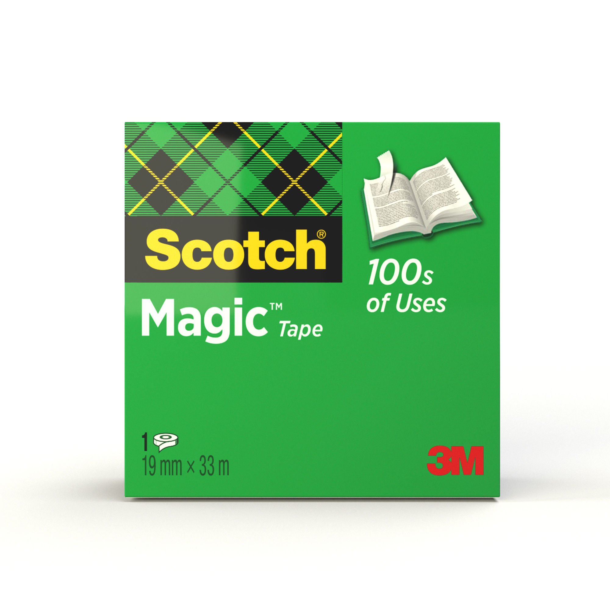 SCOTCH MAGIC TAPE, 19 MM X 33 M, 1 ROLL/