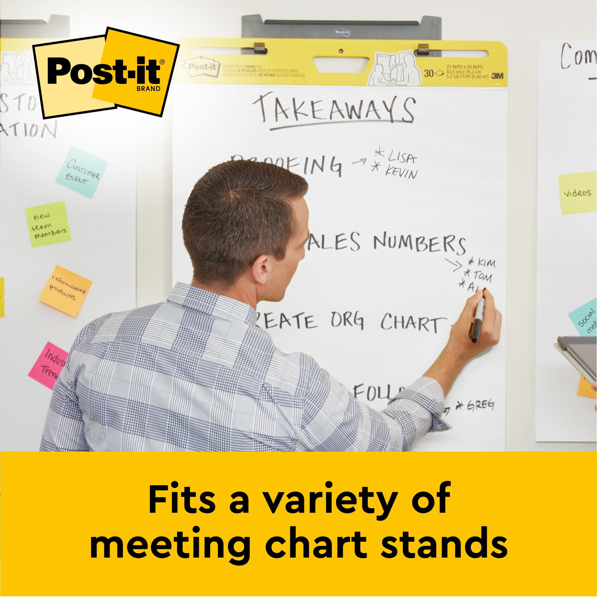 Post-it A1 Meeting Chart Self Adhesive Repositionable 30 Sheets