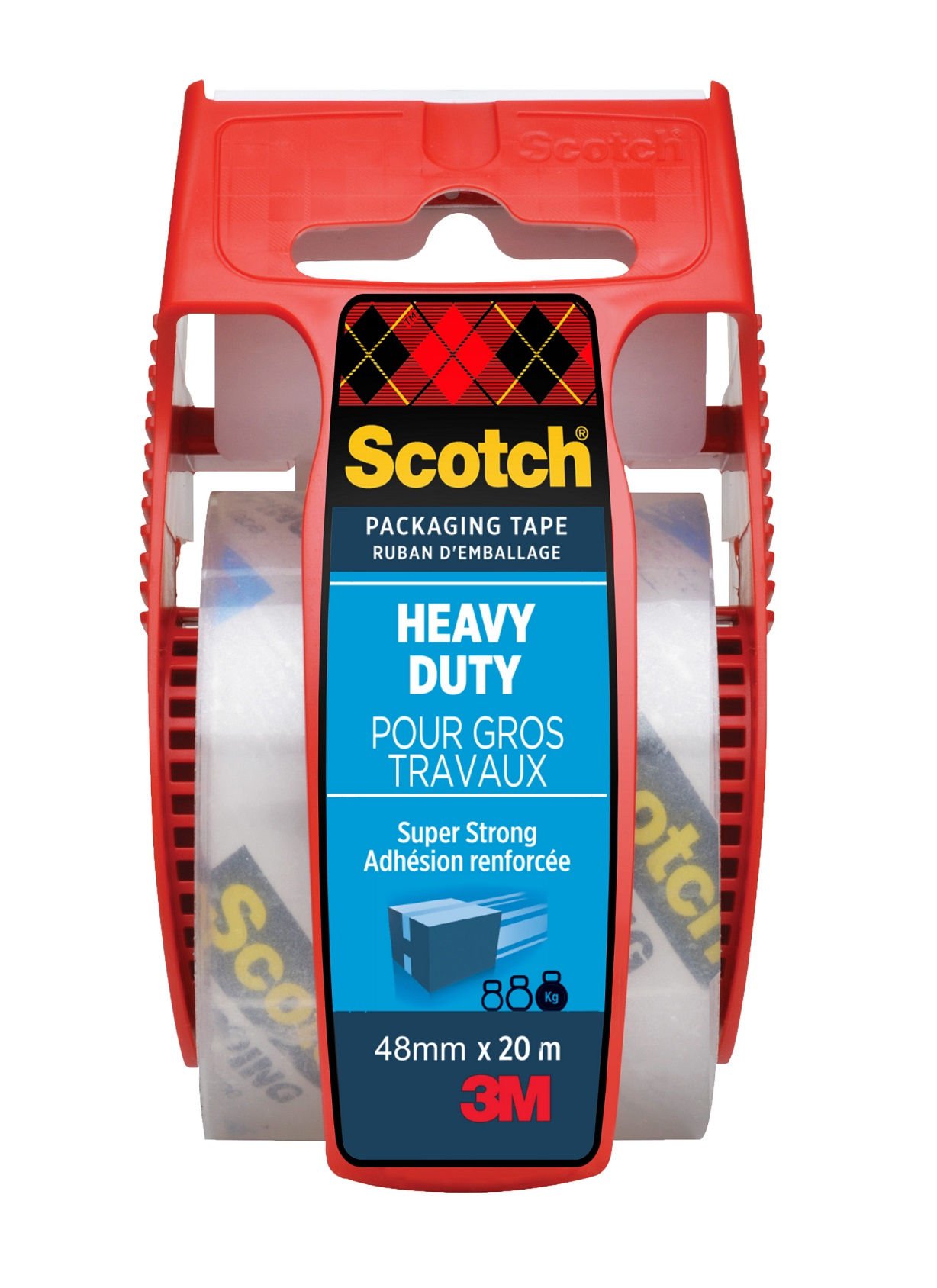 SCOTCH HEAVY DUTY PACKAGING TAPE, TRANSP