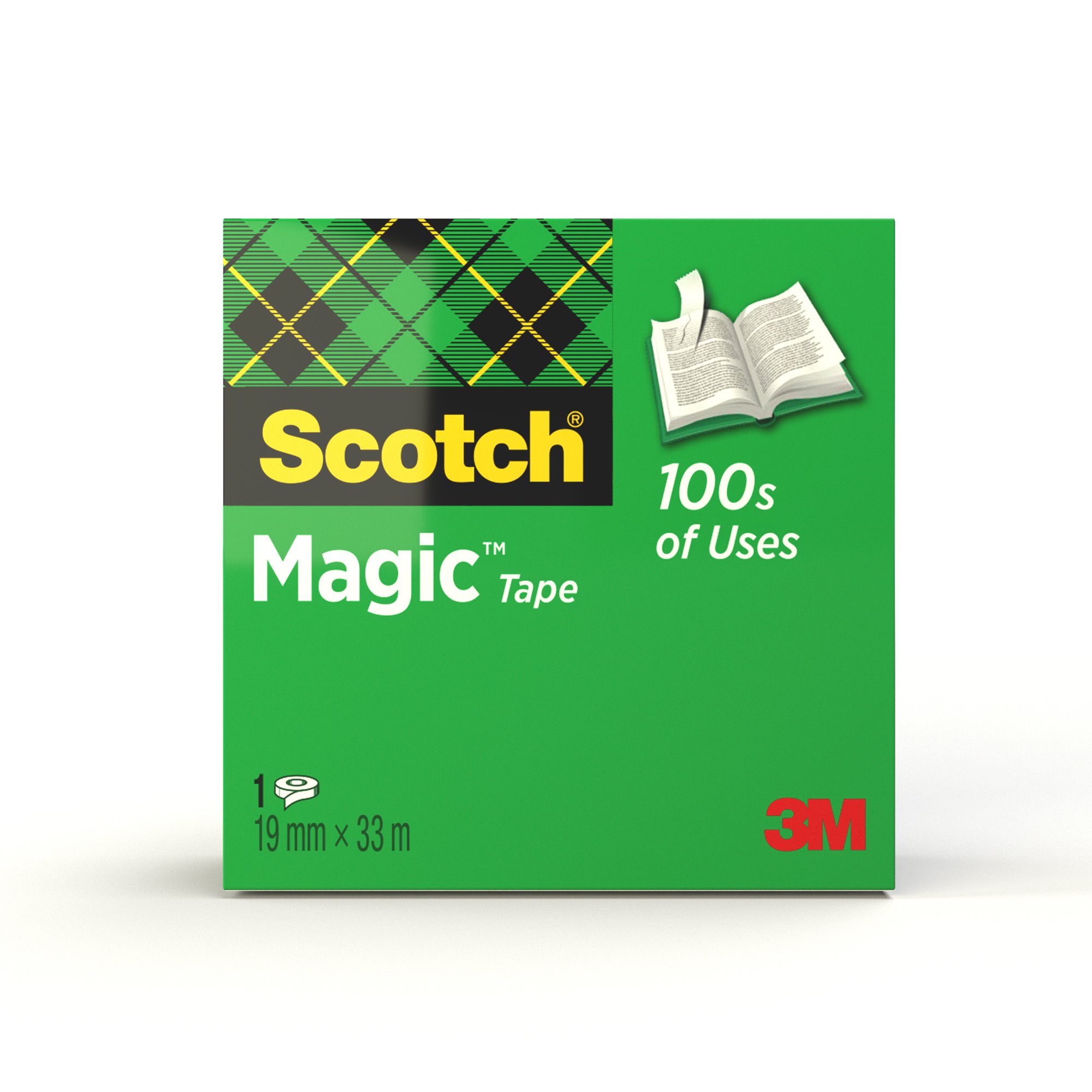 SCOTCH MAGIC TAPE, 19 MM X 33 M, 1 ROLL/