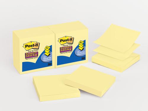 Post-it Super Sticky Z Notes 76x 76mm Canary Yellow Ref R330-12SS-CY-EU [Pack 12]