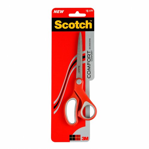 Scotch+Comfort+Scissors+200mm+Red%2FGrey+1428+-+7000081639