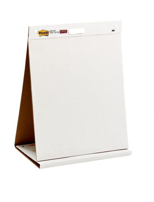 Pads Post-it Table Top Meeting Chart Flipchart Pad Plain 584x508mm 20 Sheets White 563R