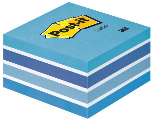 Post-it Note Cube 76x76mm 450 Sheets Pastel Blue 2028B