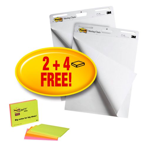 Post-it+Easel+Pad+Self-adhesive+30+Sheets+762x635mm+Ref+FT510105826+%5B4x+Free+Note+Pads%5D+%5BPack+2%5D