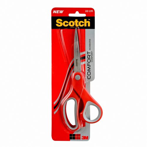 Scotch+Comfort+Scissors+200mm+Red%2FGrey+1428+-+7000081639