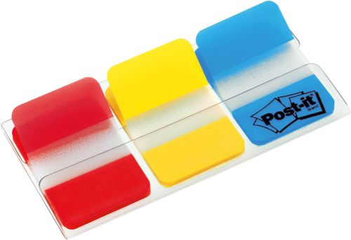 Post-it Index Strong 25mm Assorted Red Yellow and Blue Ref 686-RYB [Pack 66]