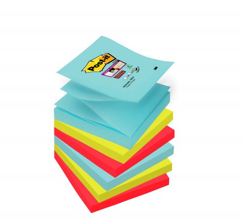 Post-It Super Sticky Z-Notes 76x76mm 90 Sheets Cosmic Colours (Pack 6) 7010416537