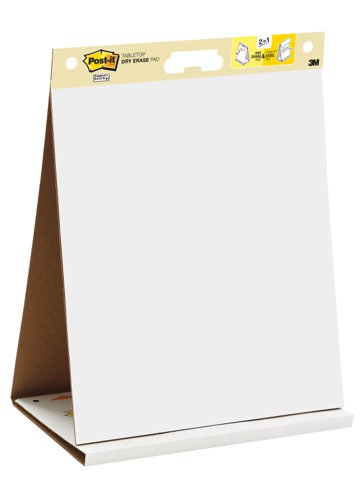 Post-it+Table+Top+Easel+Chart+Dry+Erase+Self-adhesive+20+Sheets+584x508mm+Ref+563DE