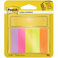 POST-IT NOTE MARKER 15X50MM ASST (500)