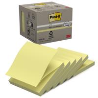 POST-IT YELLOW Z-NOTES 76X76MM PK6
