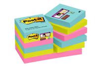 Post-it Notes Super Sticky 47.6x47.6mm Miami (Pack of 12) 622-12SS-MIA