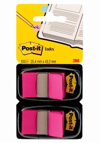 Post-it Index Tabs Dispenser with Pink Tabs (Pack of 2) 680-BP2EU