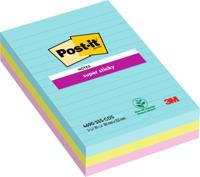POST-IT SS NOTES MIAMI LINED 101X152 PK3