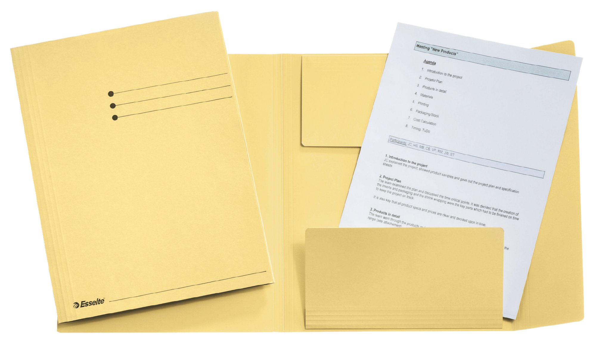 E:3FLAPFOLDER OFFICE A4 YELLOW
