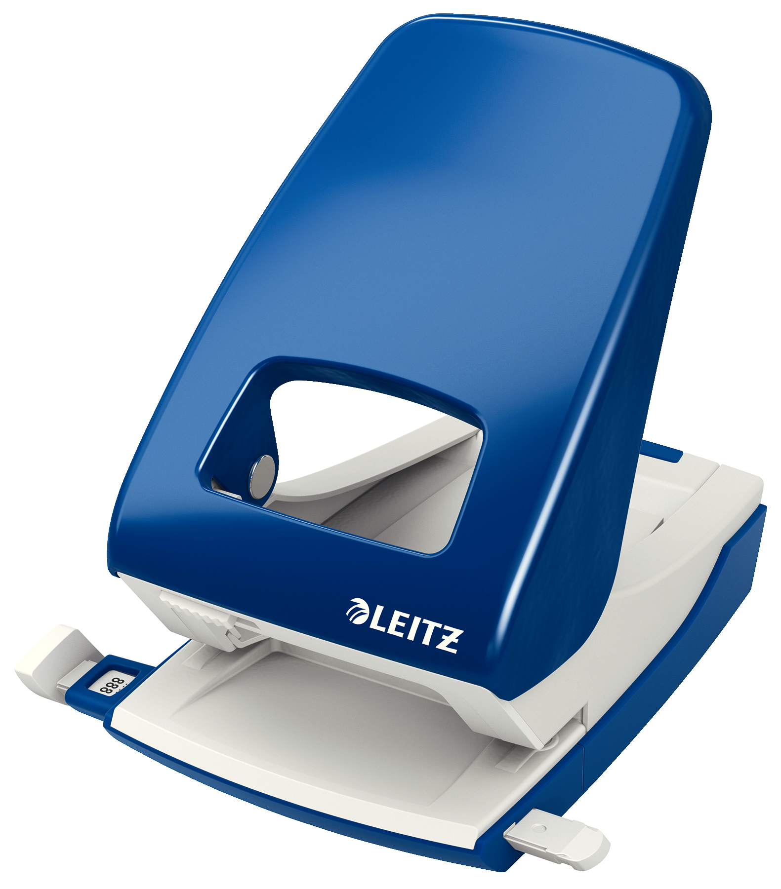 Leitz NeXXt. Strong Metal Office 2 Hole Punch. Punches Up To 40 Sheets. Blue