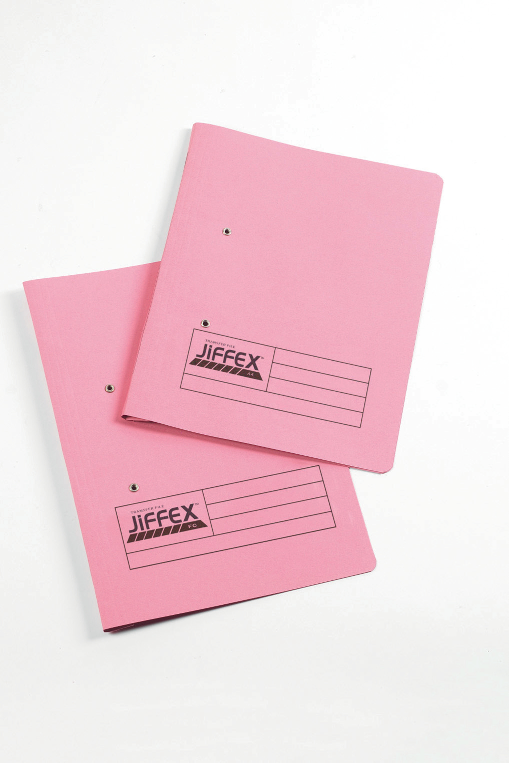 Rexel Jiffex Transfer File Manilla A4 315gsm Pink (Pack 50)