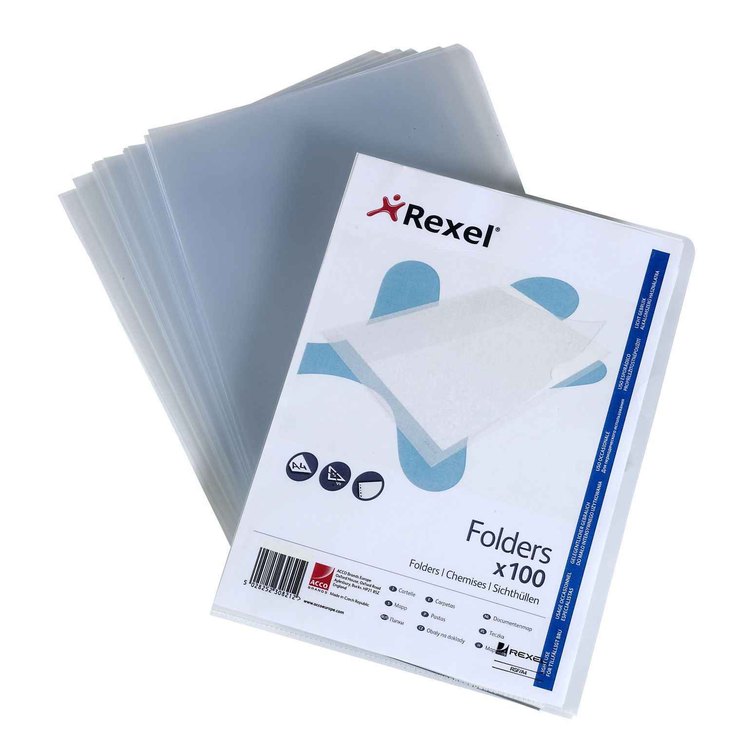 Rx SuperFine Folders A4 Clear PK100