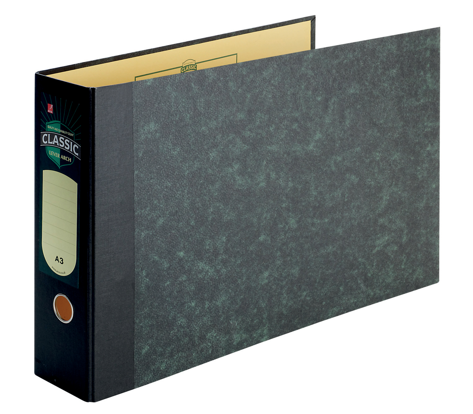 Rexel Classic Lever Arch File A3 Black/Green (Pack of 2) 26435EAST ...