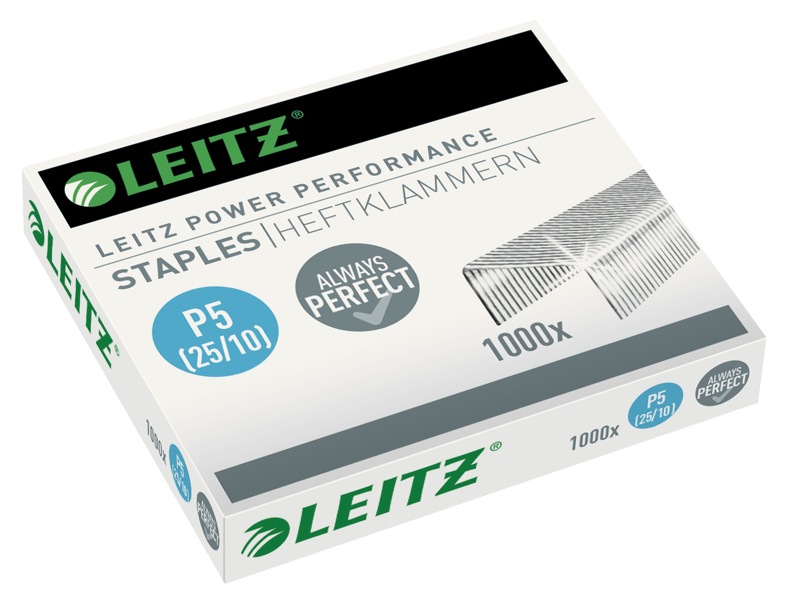LEITZ STAPLES 25/10MM PK1000