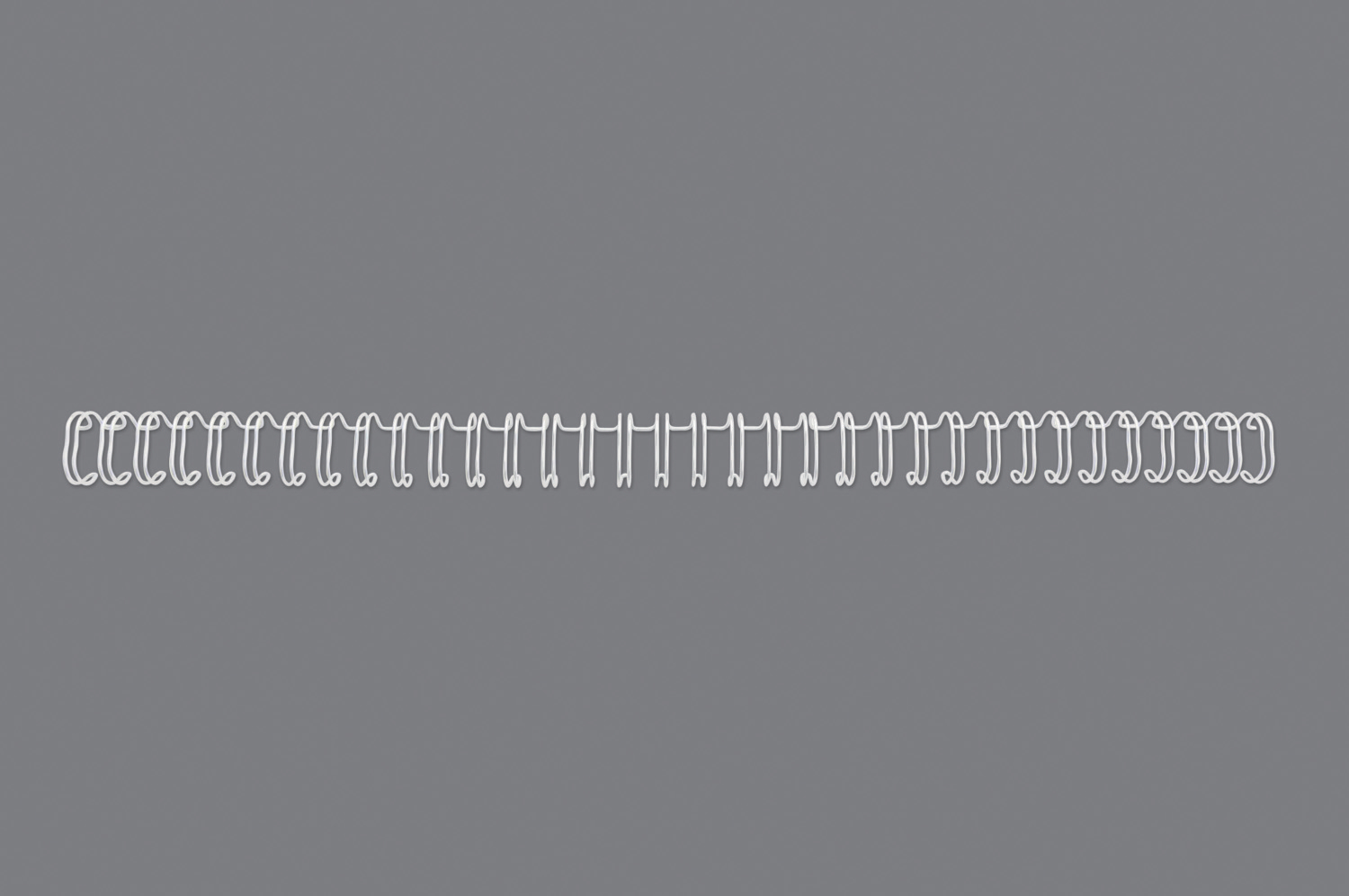 G:SPINES3:1 WIRE NO7 11MM A4 WHITE100PCS