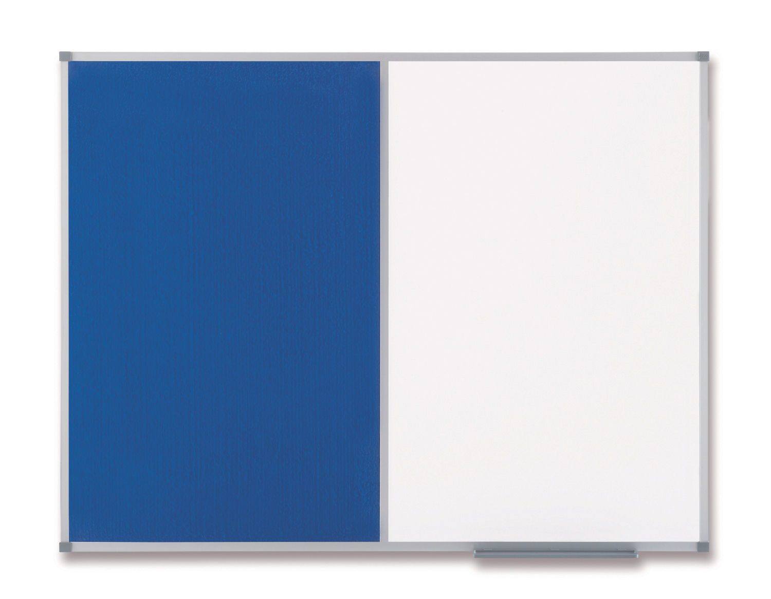 Nobo Classic Combination Board Blue Felt/Magnetic Whiteboard Aluminium Frame Blue 900x1200mm