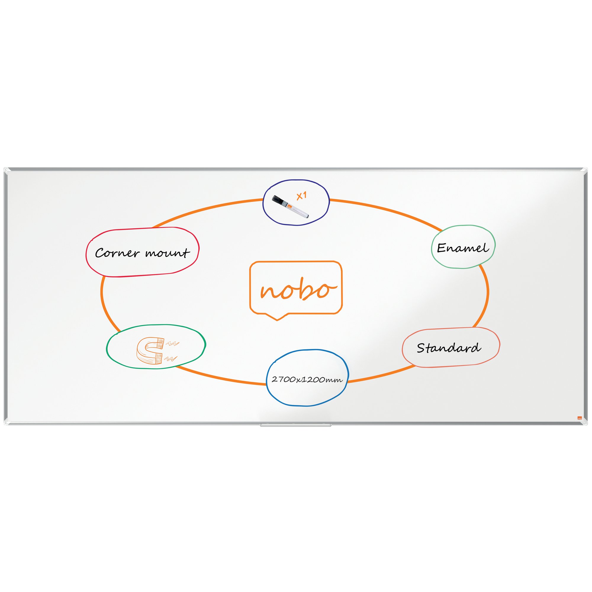 N:WHITEBOARD PREMIUMPLUS ENAMEL2700X1200