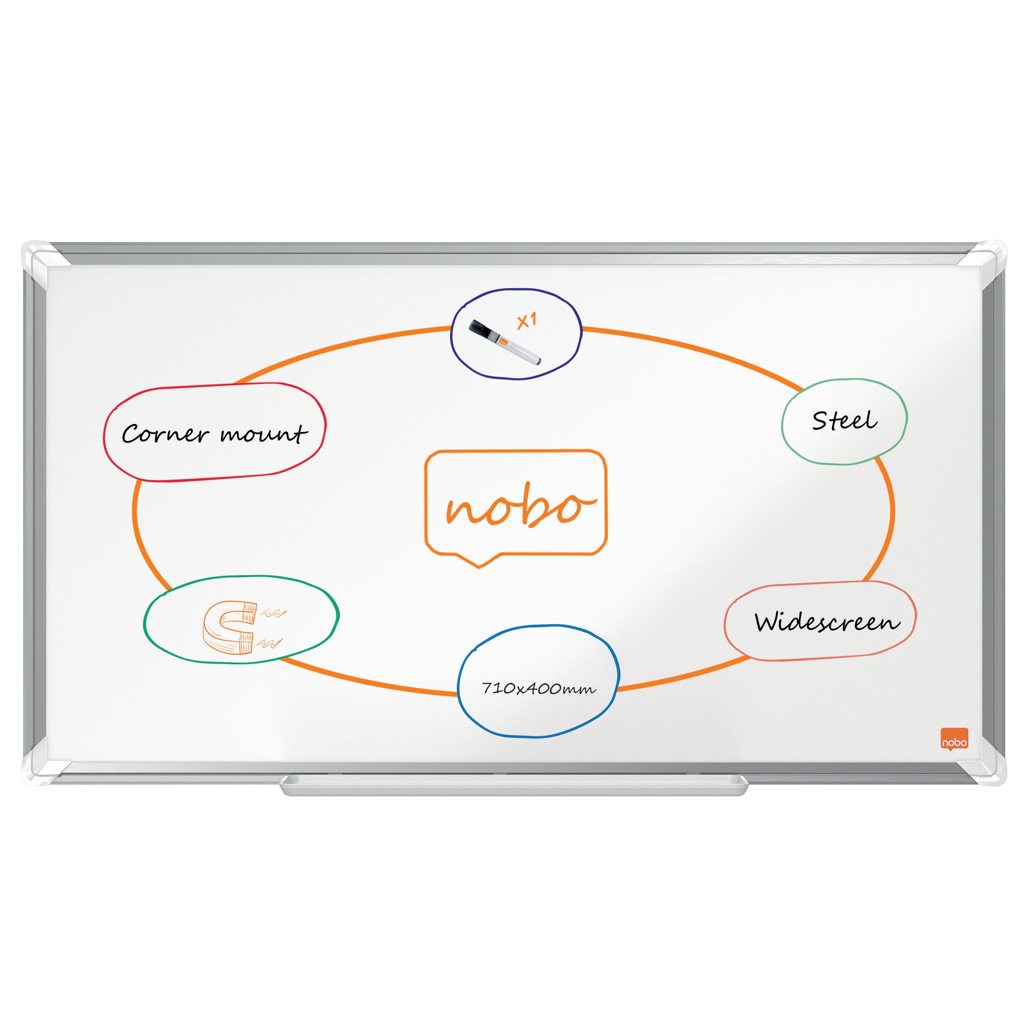 N:WHITEBOARD PREMIUMPLUS WIDE STEEL 32"