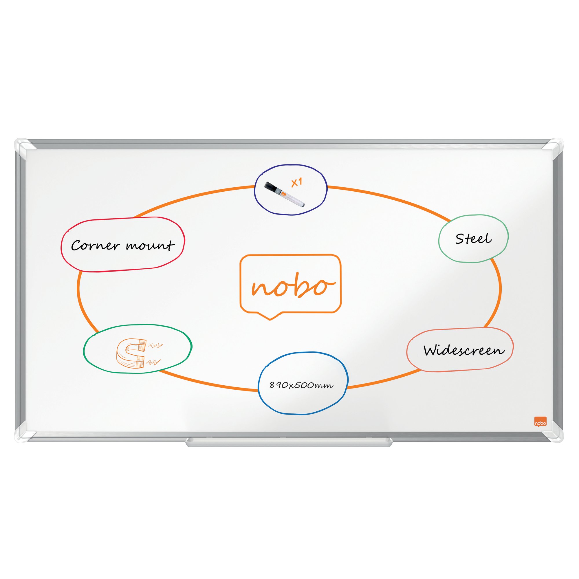 N:WHITEBOARD PREMIUMPLUS WIDE STEEL 40"