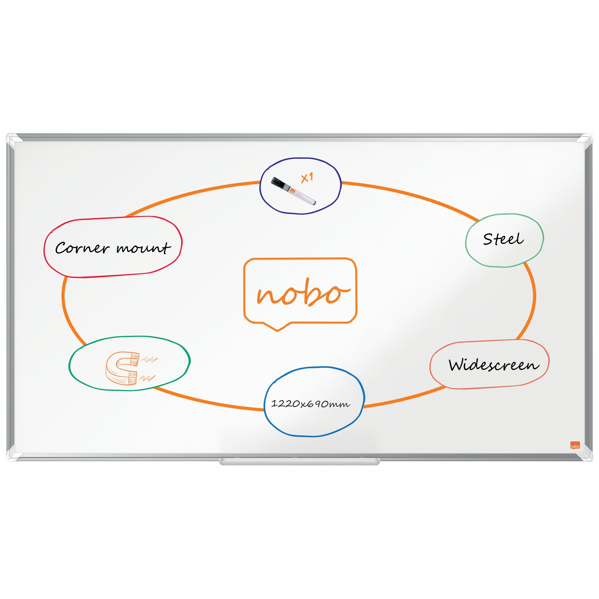N:WHITEBOARD PREMIUMPLUS WIDE STEEL 55"