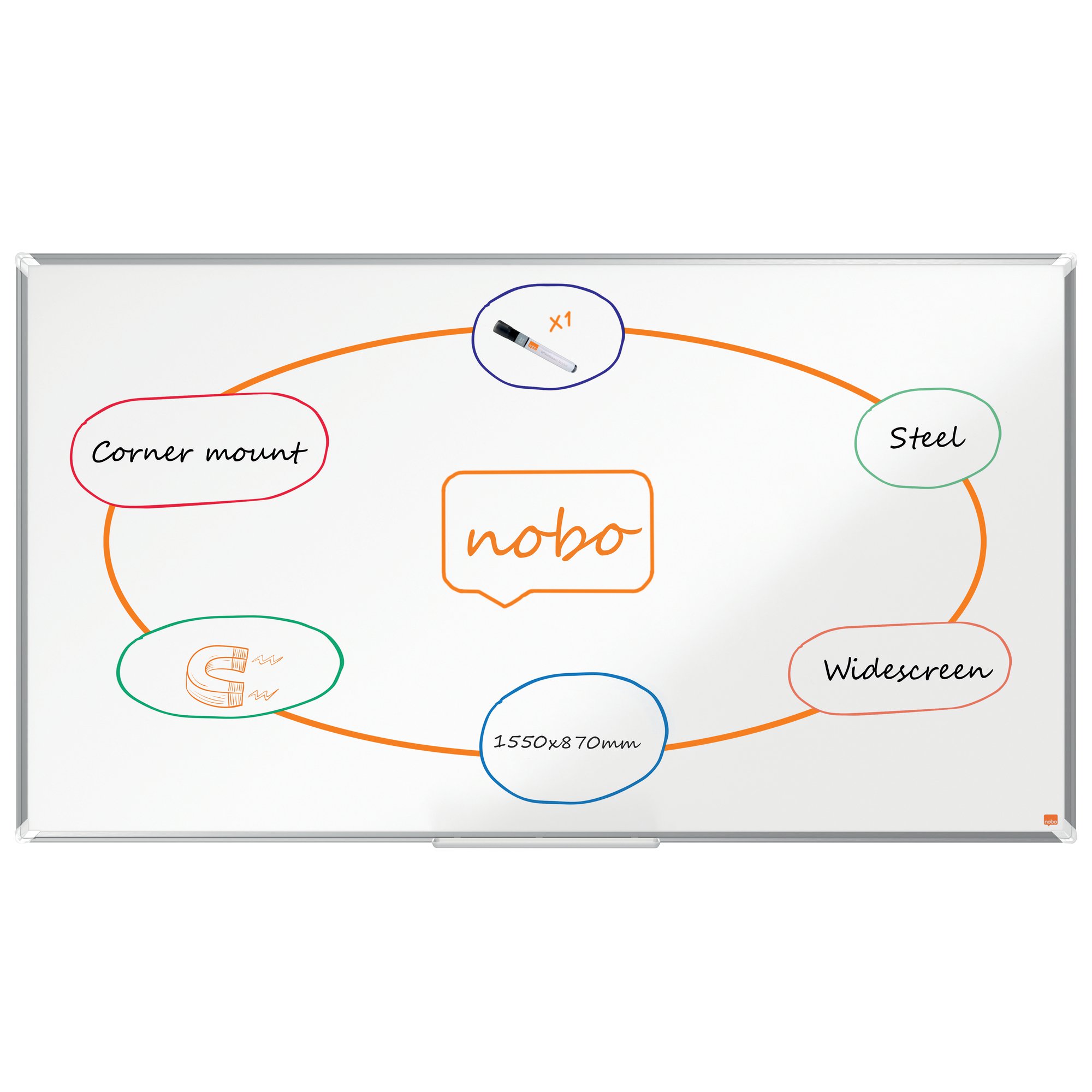 N:WHITEBOARD PREMIUMPLUS WIDE STEEL 70"