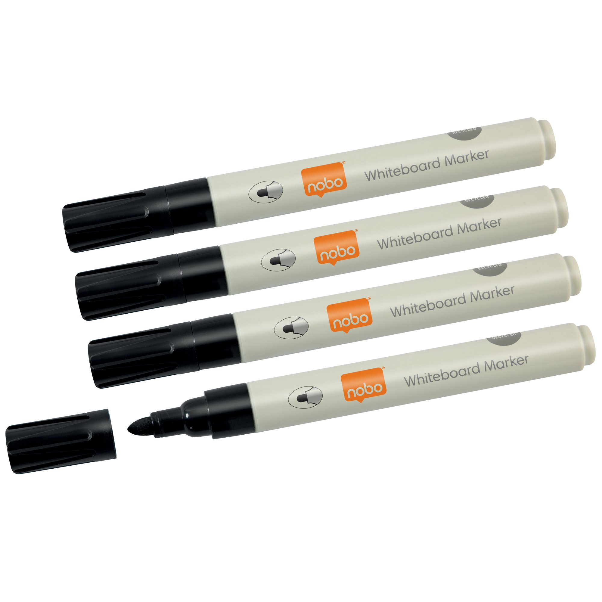 N:SUSTAINABLE WHITEB. MARKER 4PCS BLACK