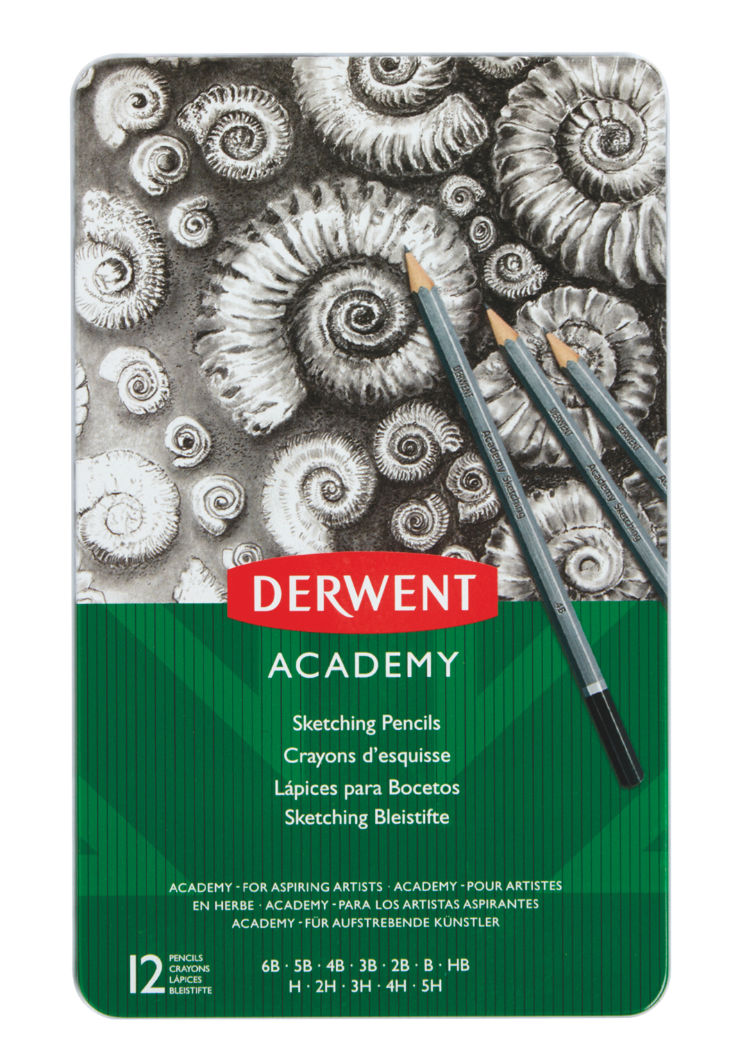D:PENCIL SKETCHING ACADEMY 12PCS