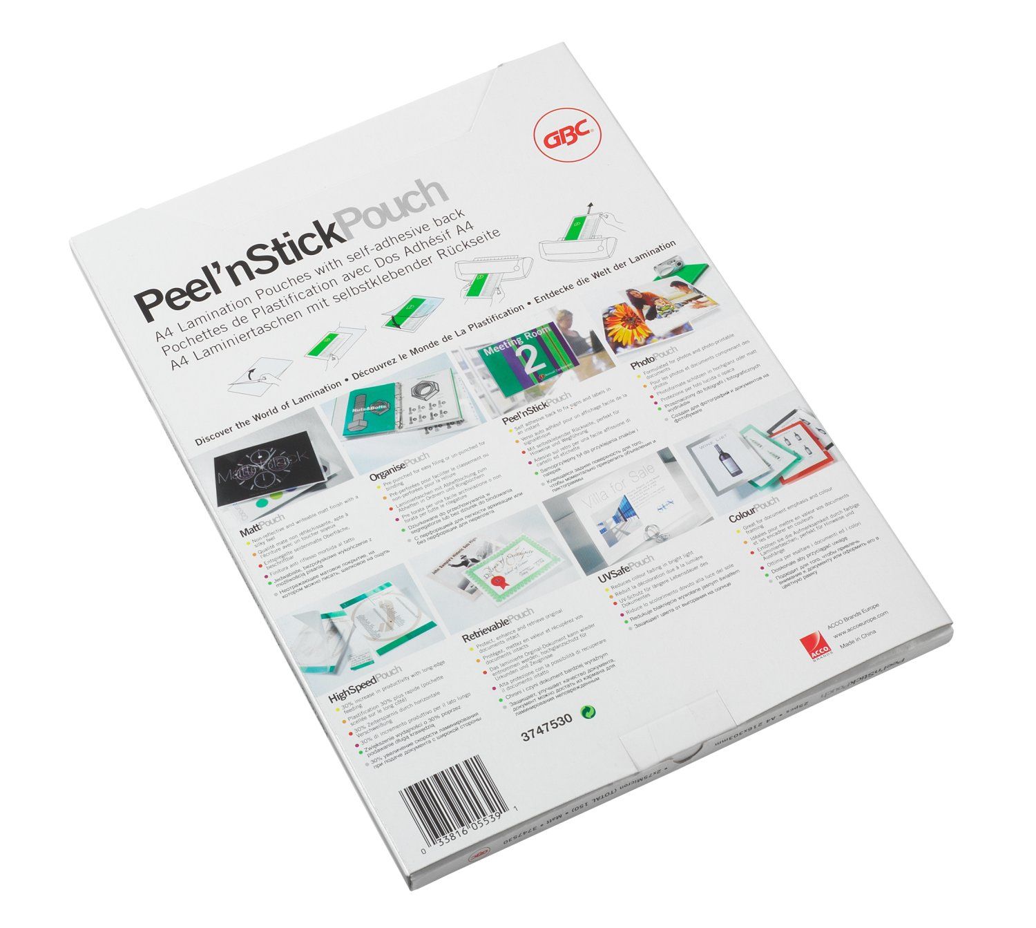 Peelnstick Pouch A4 2x125mic Gloss PK100