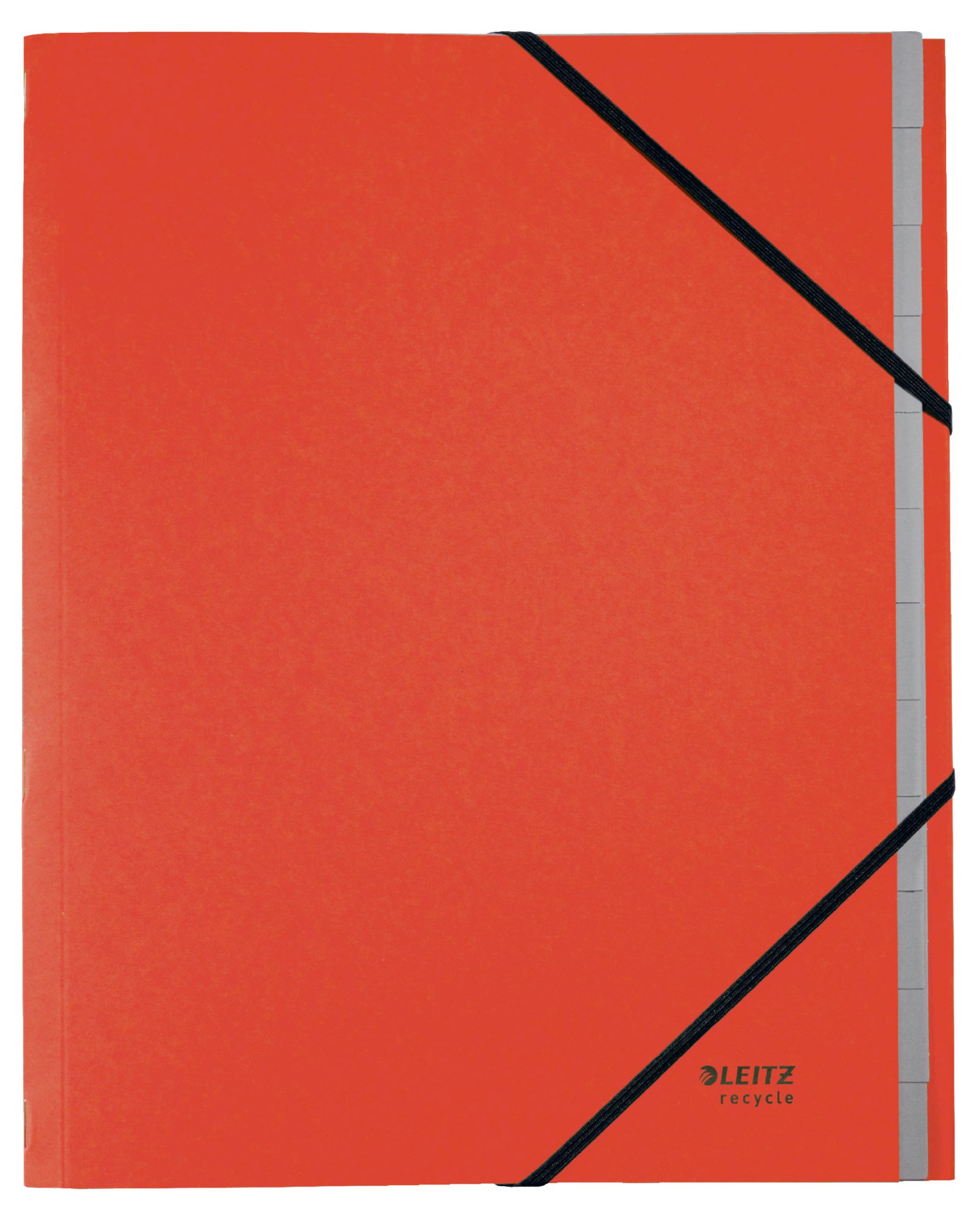 L:DIVIDERBOOK RECYCLE CARD A4 12TABS RED