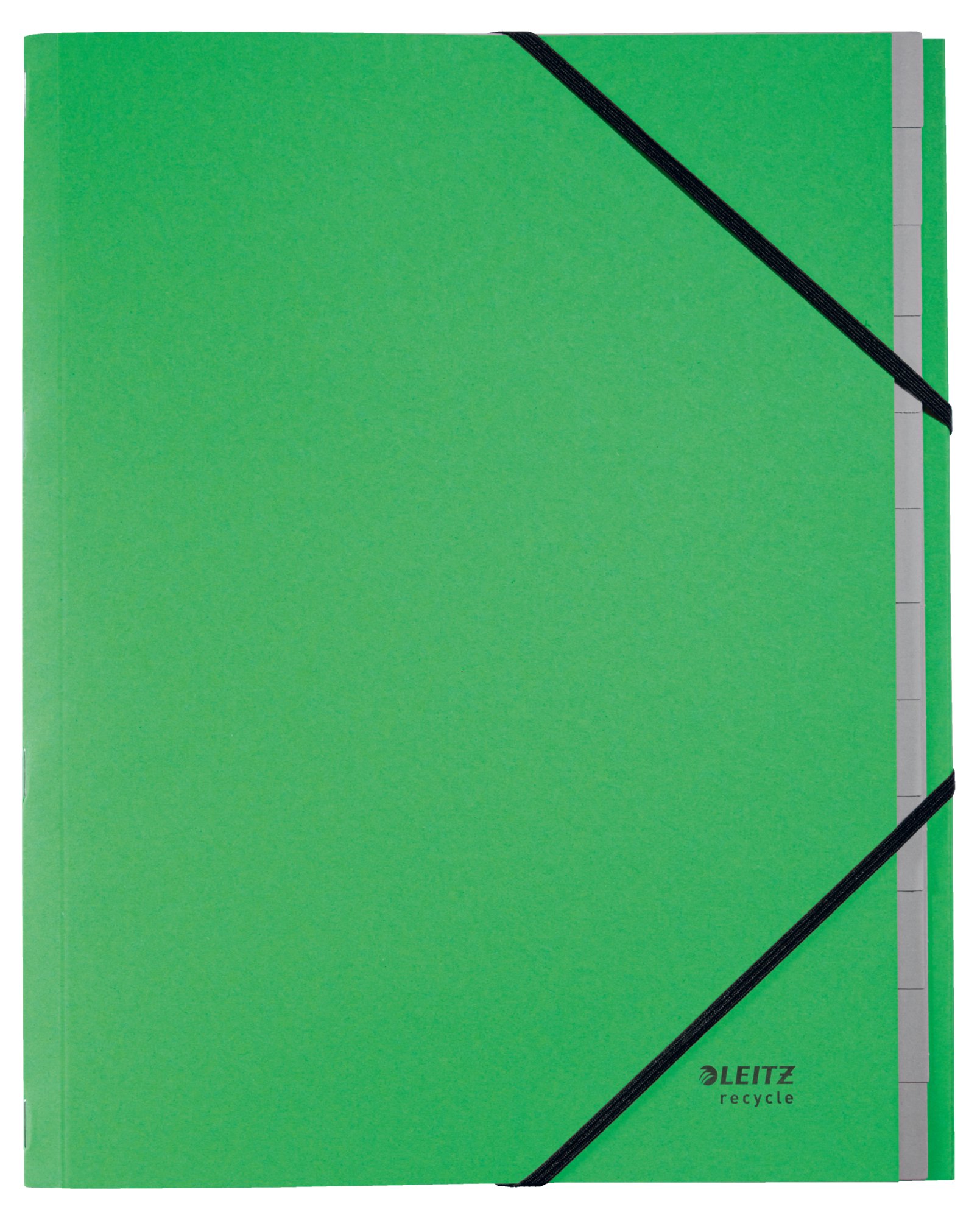 L:DIVIDER BOOK RECYCLE CARD A4 12TABS GN