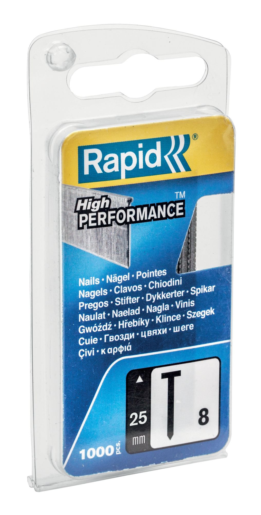 R:BRADS 8/25MM G 1M N.BLISTER