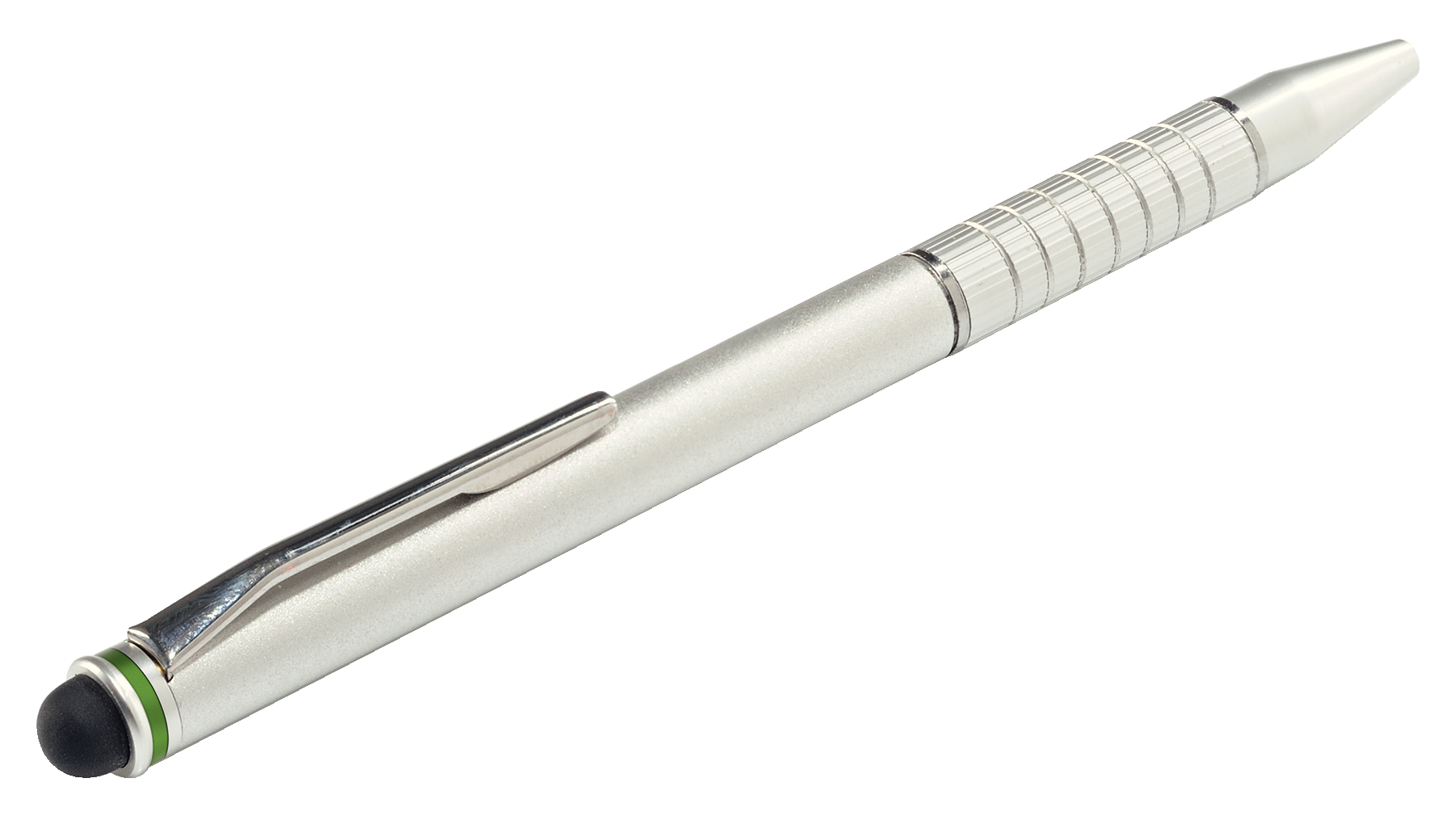 Leitz Complete 2 in 1 Stylus for touchscreen devIces Multifunctional stylus. Touchscreen writer and ballpoint pen. Silver