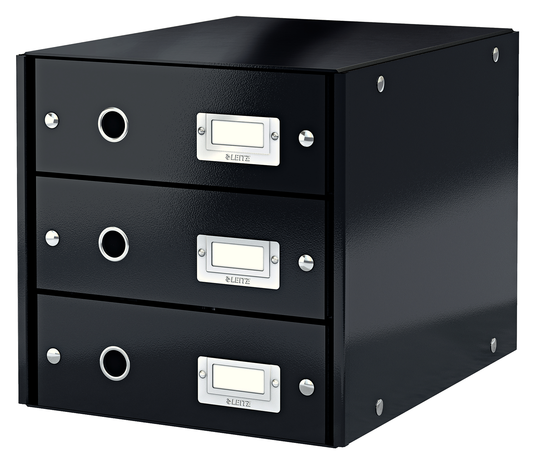 L:DRAWER CABINET C&S WOW 3DRAWER BLACK