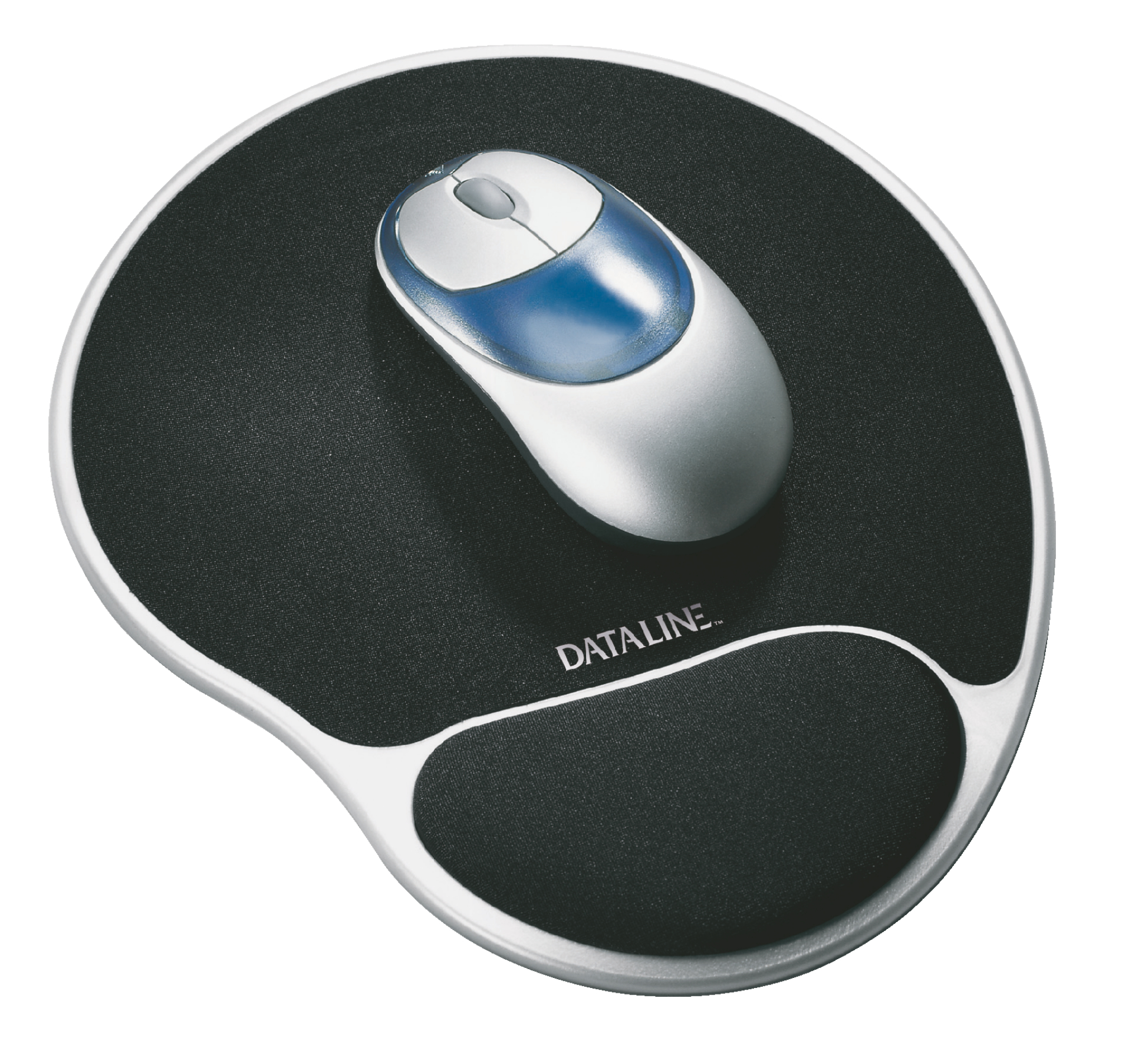 E:MOUSE PAD GEL REST BK/SI