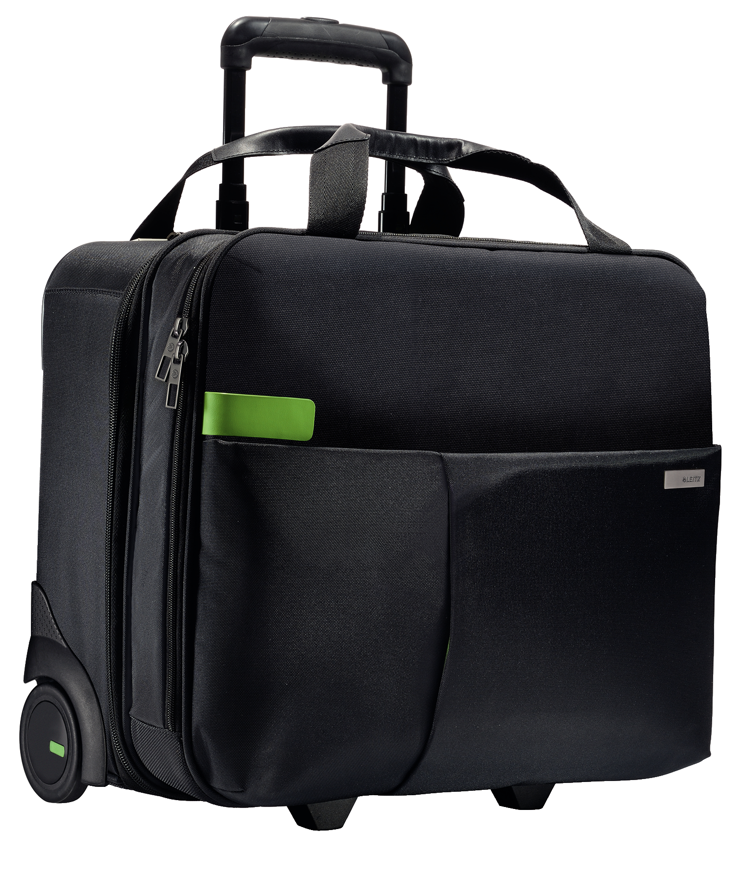 L:CARRY-ON TROLLEY SMART TRAVELLER BLACK