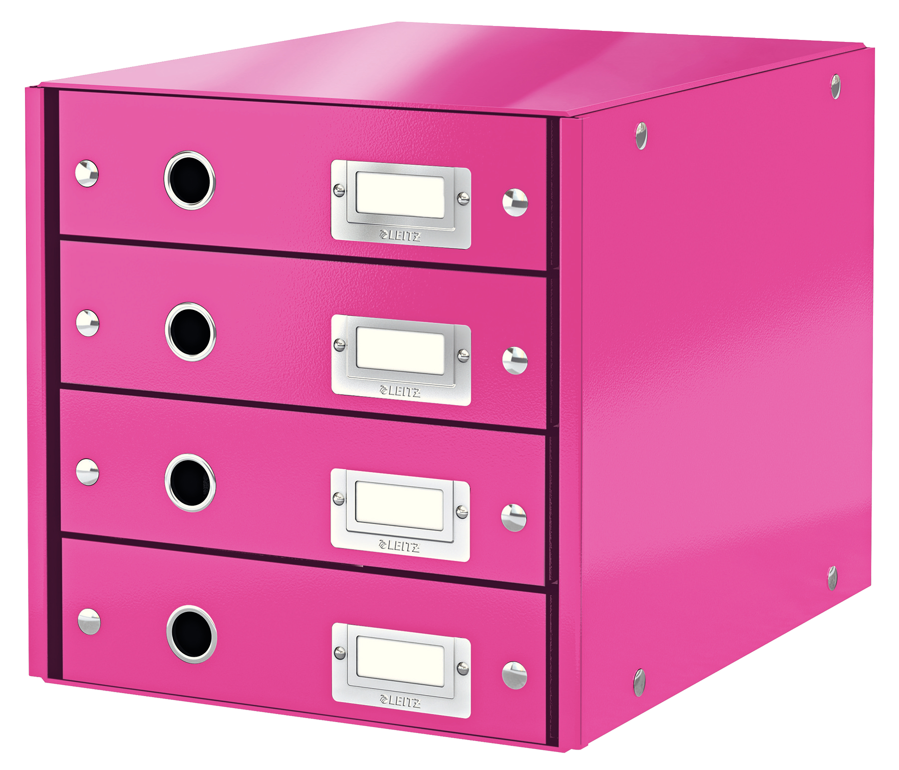 L:DRAWER CABINET C&S WOW 4DRAWER PINK