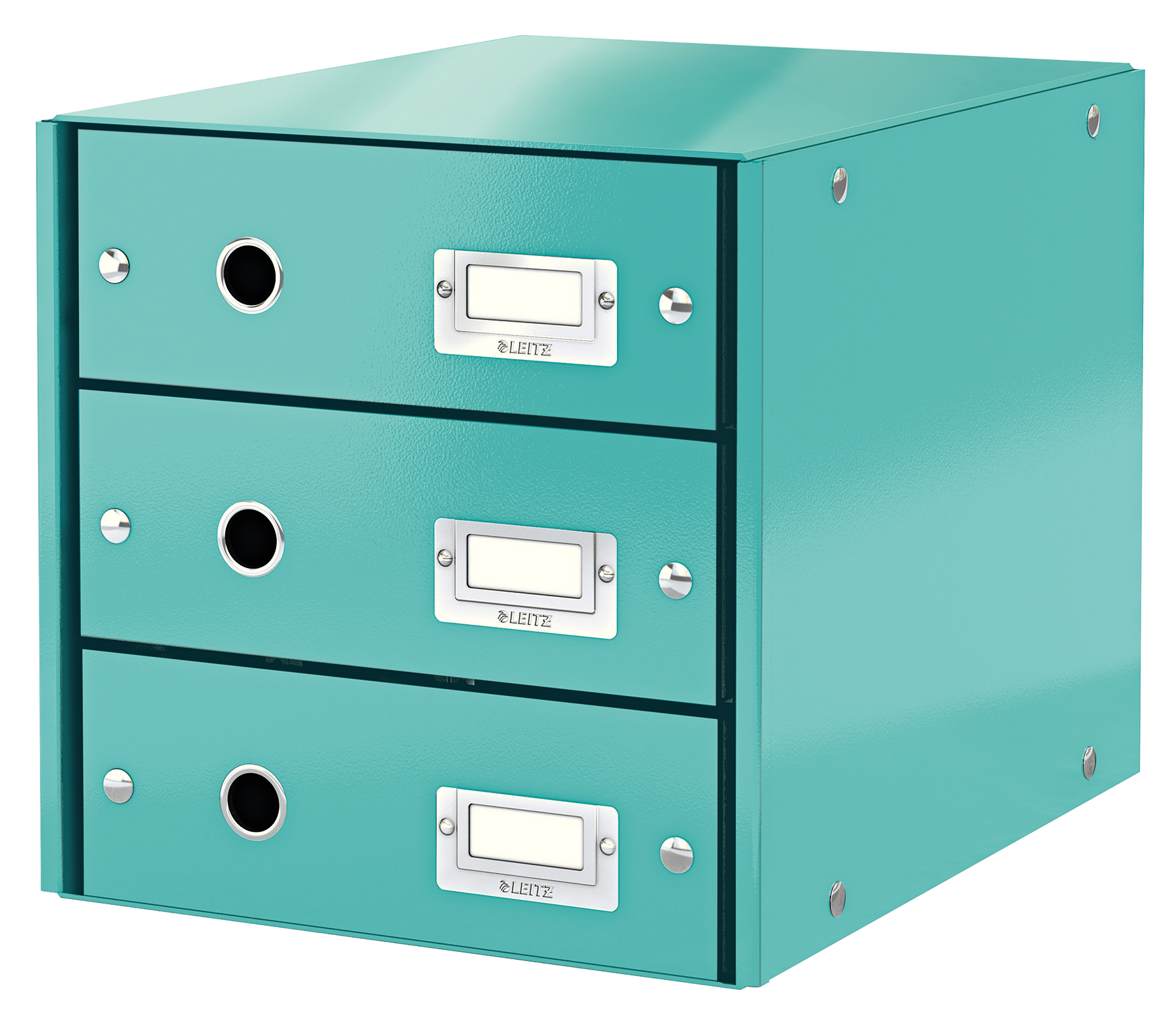 L:DRAWER CABINET C&S WOW 3DRAWER ICE BL
