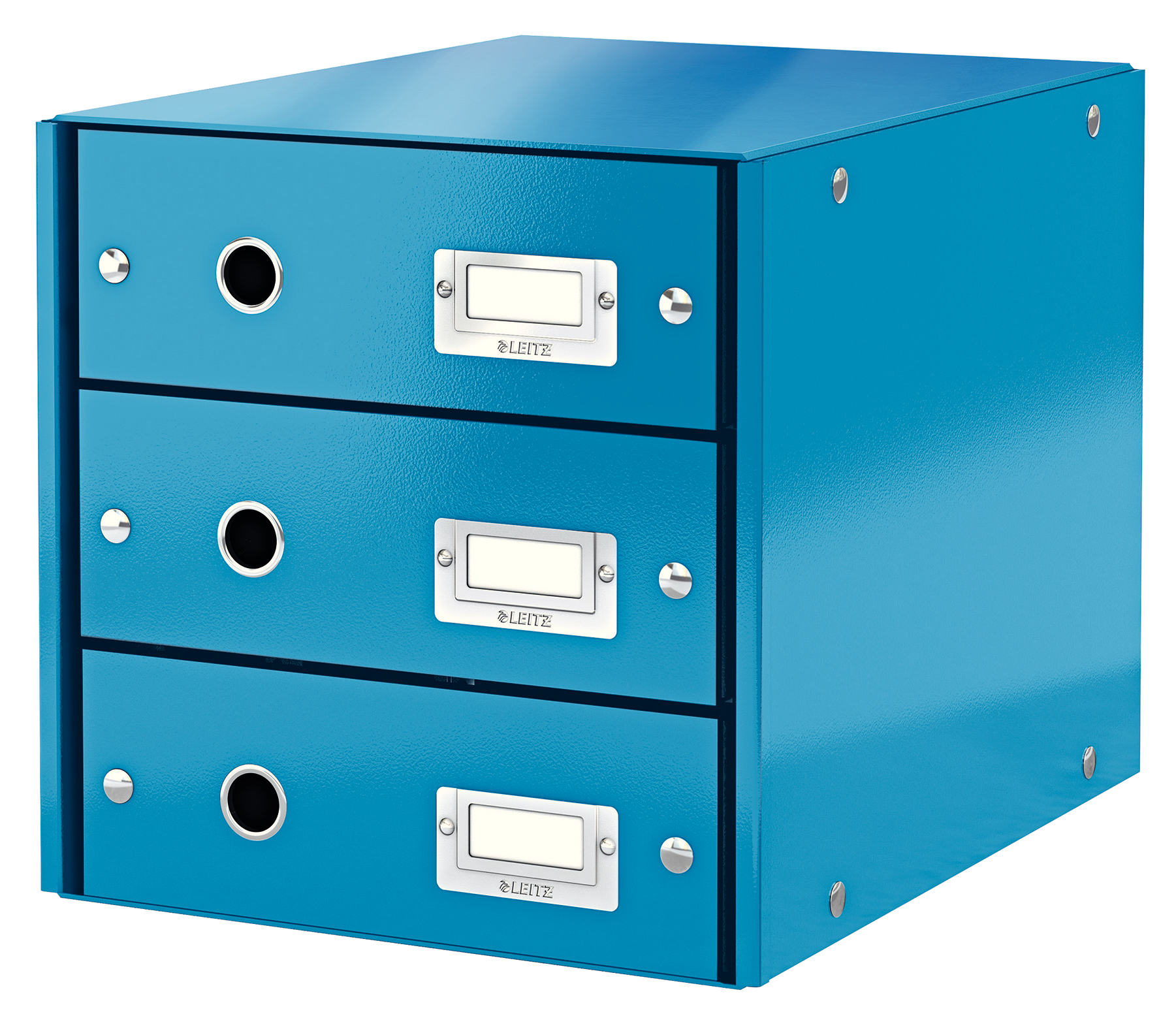 L:DRAWER CABINET C&S WOW 3DRAWER BLUE