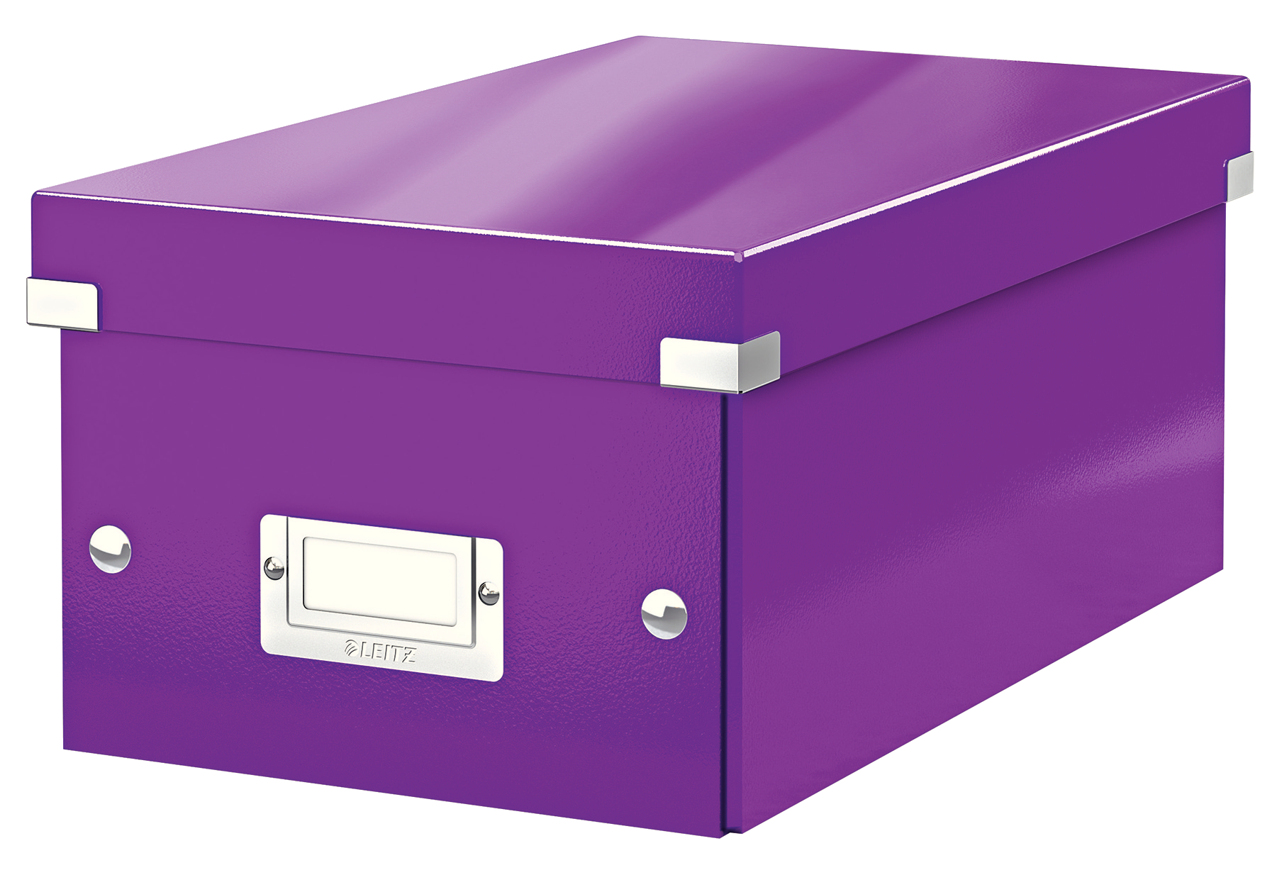 leitz-wow-click-store-dvd-storage-box-with-label-holder-purple